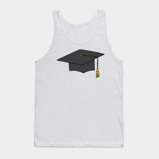 Golden Yellow Tassel Graduation Cap Tank Top